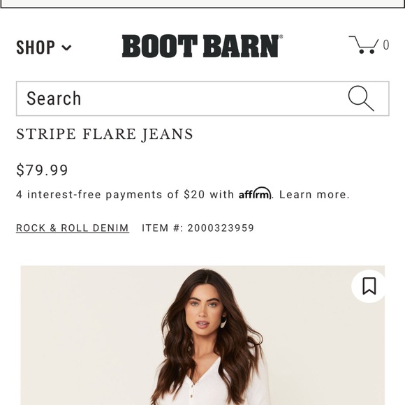 Rock & Roll denim pinstripe jeans - Picture 5 of 5